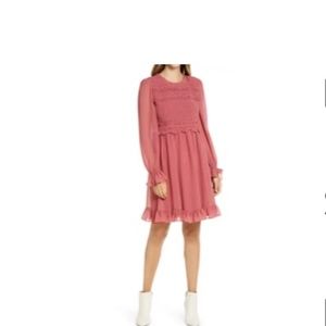 Rachel Parcell Smocked Ruffle Dress